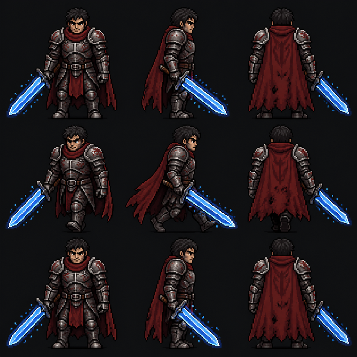 Pixel Art RPG Warrior