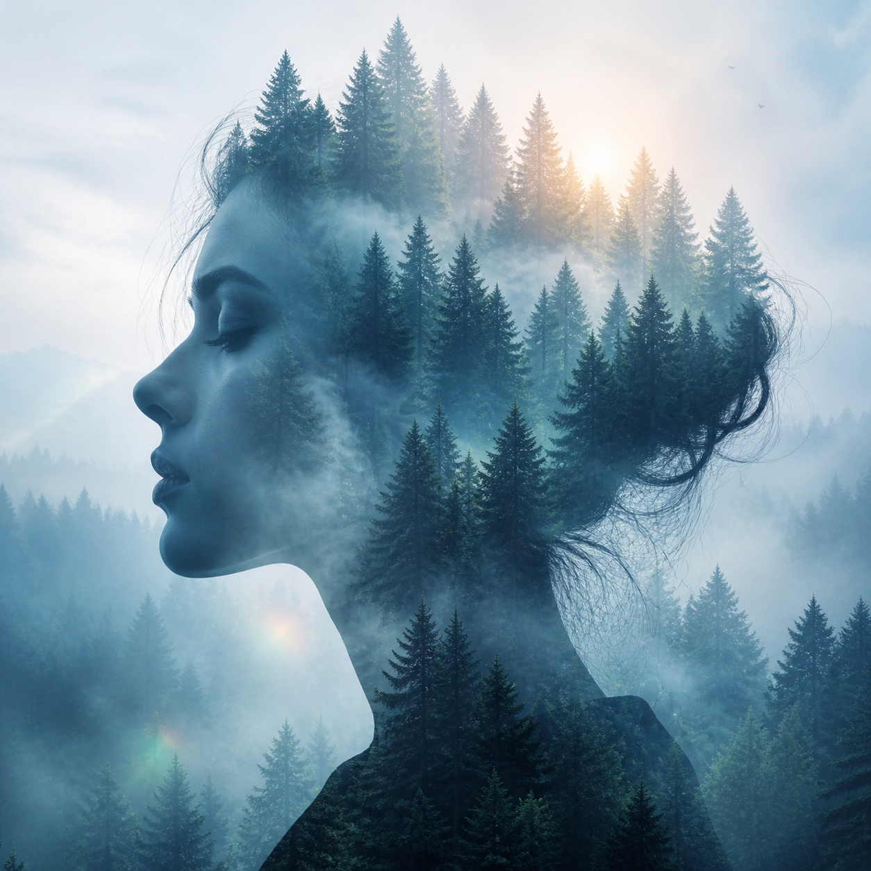 Double Exposure Portrait