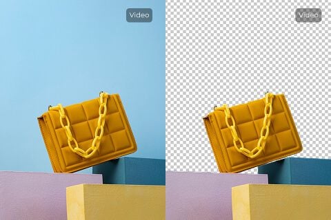 Bag isolated for a product presentation.